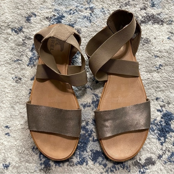 Sorel Women’s Ella II Sandal Metallic Size 10 - Picture 2 of 11